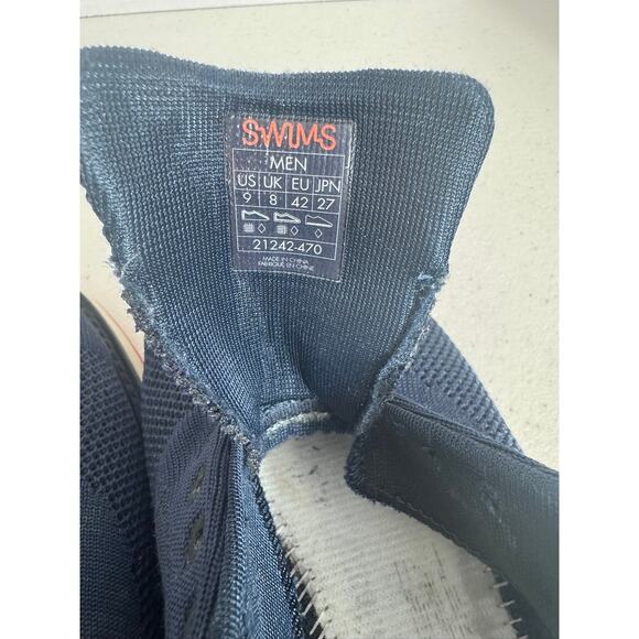 "SWIMS" Mens Barry Oxford Navy Knit Mesh Dress Lace Up NO INSOLES NO LACES SZ 9 - Picture 6 of 7